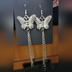 Long Butterfly Earrings
